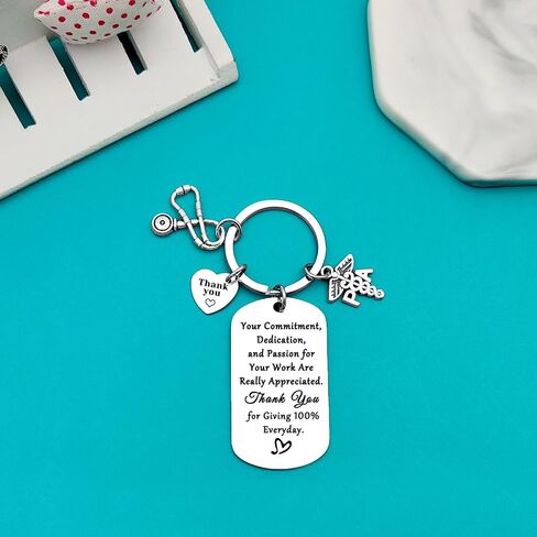 Xiahuyu Physician Assistant Gifts PA Keychain Physician Assistant Appreciation Gifts Christmas Birthday Nurse Week Day Gift in Saudi Arabia
