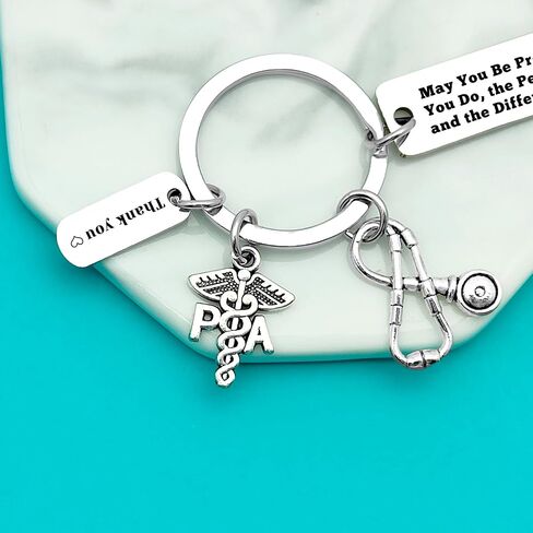 Xiahuyu Physician Assistant Gifts PA Keychain Physician Assistant Appreciation Gifts Christmas Birthday Nurse Week Day Gift in Saudi Arabia