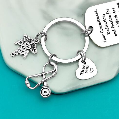 Xiahuyu Physician Assistant Gifts PA Keychain Physician Assistant Appreciation Gifts Christmas Birthday Nurse Week Day Gift in Saudi Arabia
