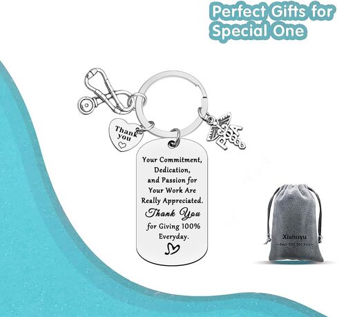 Xiahuyu Physician Assistant Gifts PA Keychain Physician Assistant Appreciation Gifts Christmas Birthday Nurse Week Day Gift in Saudi Arabia