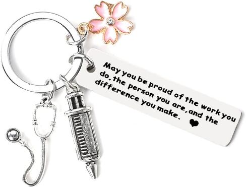 هدايا ممرضة للنساء ممرضة سلاسل المفاتيح هدية عيد ميلاد للممرضات التمريض المعلم هدايا الطلاب للرجال ممرضة التمريض هدية التخرج قد تكون فخورا بالعمل الذي تقوم به المفاتيح in Kuwait
