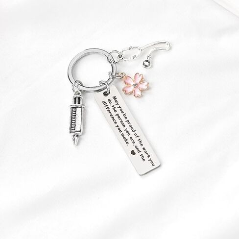 هدايا ممرضة للنساء ممرضة سلاسل المفاتيح هدية عيد ميلاد للممرضات التمريض المعلم هدايا الطلاب للرجال ممرضة التمريض هدية التخرج قد تكون فخورا بالعمل الذي تقوم به المفاتيح in Kuwait