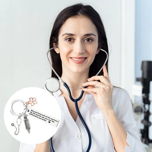 هدايا ممرضة للنساء ممرضة سلاسل المفاتيح هدية عيد ميلاد للممرضات التمريض المعلم هدايا الطلاب للرجال ممرضة التمريض هدية التخرج قد تكون فخورا بالعمل الذي تقوم به المفاتيح in Kuwait