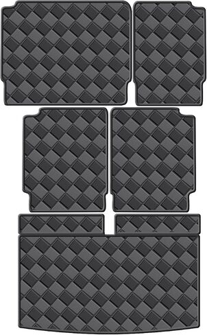 Cargo Mat for 2018-2024 Volkswagen Atlas 7 Seats Trunk Mat & 2ND+3RD Row Rear Backrest Mat, All Weather Rear Cargo Liner Back Seat Cover Protector in Kuwait