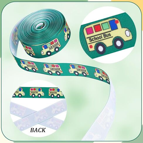 GORGECRAFT 10 Yards 7/8 Inch Back to School Grosgrain Ribbon Gold Yellow ABC Printed School Themed Fabric Decorative Edge Ribbons for Teacher Gift Wrapping Bows Crafting Supplies Wreath Making in Saudi Arabia
