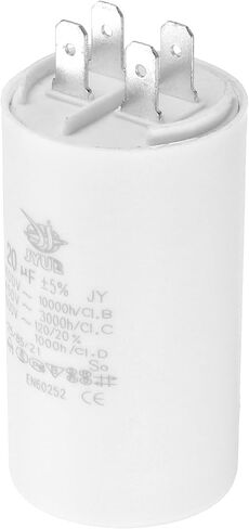 PATIKIL CBB60 40uf Running Capacitor,AC 450V 4 Pins 50/60Hz Double Insert Cylinder Bottom for Air Conditioning,Water Pump,Fan Motor Star 96 x 45mm in Saudi Arabia
