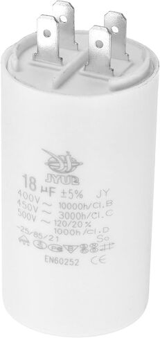 PATIKIL CBB60 40uf Running Capacitor,AC 450V 4 Pins 50/60Hz Double Insert Cylinder Bottom for Air Conditioning,Water Pump,Fan Motor Star 96 x 45mm in Saudi Arabia