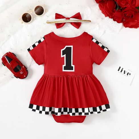 ملابس عيد الميلاد الأول للفتيات الصغيرات بعمر سنة واحدة، ملابس رومبير لعيد الميلاد الأول لسائقي سيارات السباق in Kuwait