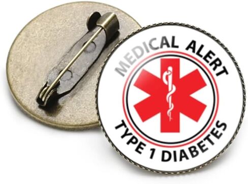 vmcoatdu Round 1 Inch Emergency Medical Technicians EMT Star of Life Pin Pin Brooch Metal and Glass Revivalism Style Souvenir Badge Brooch for Hat Clothes Backpack in Kuwait