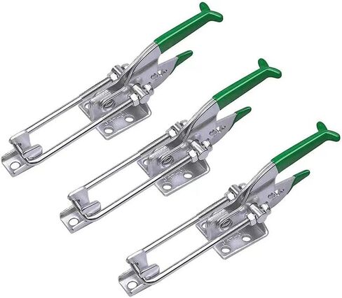 3-Pack 2000lbs Capacity Heavy Duty Toggle Clamps Adjustable Latch U Bolt Self-lock Toggle Latch,Tire Carrier Latch(431).Pull Latch & Draw Latch for Trailer Latch,Lid Latch,Metal Door latches Hardware. in Saudi Arabia