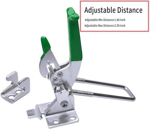 3-Pack 2000lbs Capacity Heavy Duty Toggle Clamps Adjustable Latch U Bolt Self-lock Toggle Latch,Tire Carrier Latch(431).Pull Latch & Draw Latch for Trailer Latch,Lid Latch,Metal Door latches Hardware. in Saudi Arabia