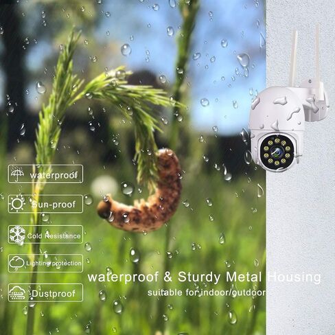 كاميرا Tuya Smart Life Security، 1080P HD لاسلكية واي فاي مراقبة المنزل عموم/إمالة 360 درجة رؤية ليلية مقاومة للماء، كشف الإنسان، تتبع تلقائي in Saudi Arabia
