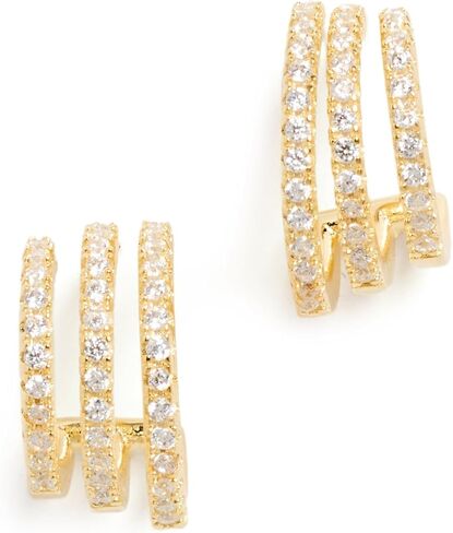 By Adina Eden Women's Open Hoop Earrings in Saudi Arabia