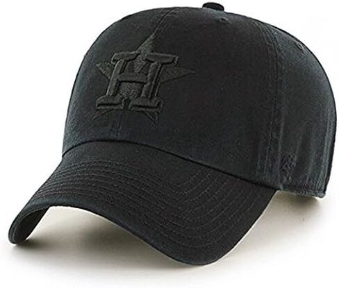 47 Brand Houston Astros Clean Up MLB Dad Hat Cap All Black in Saudi Arabia