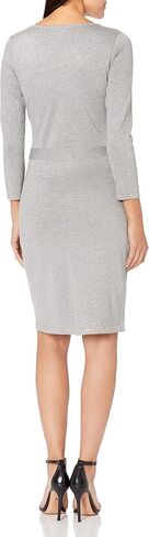 Calvin Klein Women's Mettalic Knit Sweater Dress with Self Belt in Saudi Arabia