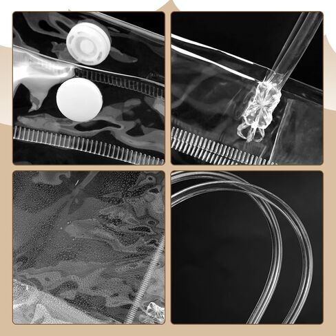 BadenBach 18 قطعة من أكياس الهدايا الصغيرة الشفافة بمقابض، 5.9 بوصة × 6.3 بوصة × 2.8 بوصة، أكياس هدايا بلاستيكية صغيرة شفافة وحقيبة هدايا شفافة حقيبة هدايا واضحة للأعمال التجارية الصغيرة وحفلات الزفاف وأعياد الميلاد وحفلات استقبال المولود الجديد وعيد الأب in Kuwait