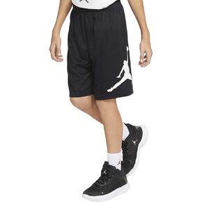 شورت شبكي للأولاد من Nike Air Jordan Jumpman Big Kids (أسود) مقاس متوسط ​​10-12 سنة