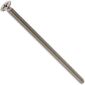 Small Parts 18-8 Stainless Steel Machine Screw, Plain Finish, Flat Head, Phillips Drive, Meets ASME B18.6.3, 2-1/4" Length, Partially Threaded, #10-32 UNF Threads (Pack of 50)