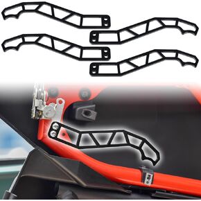 UTV Metal Door Handle Latches for Maverick X3 17-24, 4 PCS Black Powder Coating Custom Door Latches Handles for Can-Am Maverick X3 X DS RS Turbo R Max 4 Door Model 2017-2024 Accessories