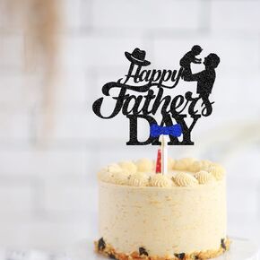 4 Pack Acrylic Gold Mother's Day Cake Topper for Birthday Mother's Day Party Cake Decorations