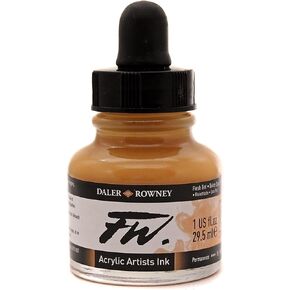 Daler Rowney FW Acrylic Ink Bottle, Peach Pink in Kuwait
