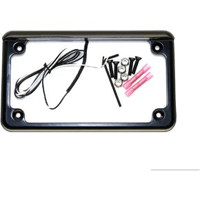 XTC Power Products Motorcycle UTV 6" 6 LED Black License Plate Frame