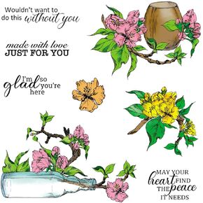 Tree Clear Stamps for Card Making, Spring Summer Big Trees Background Transparent Rubber Stamps for Bullet Journal Scrapbook Decoration Handmade Crafts Card Leafy Trees Rubber Stamps