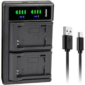 Kastar LTD2 USB Battery Charger Replacement for WASPcam 9905 Wi-Fi, WASPcam 9906 CAMO, WASPcam 9907 4K Camera, SooCoo S60 S60B Sports Action Camera, SooCoo S70 Sports Action Camera