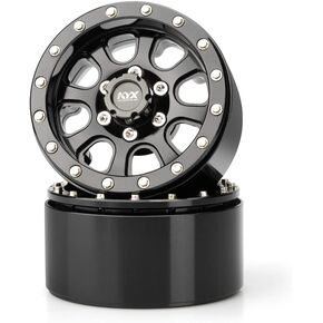KYX Racing Aluminum Alloy 2.2" Wheel Rims Upgrades Parts Accessories for 1/10 RC Crawler Car Axial Wraith RR10 Bomber