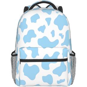 ASYG Cow Printed Backpack Cute Laptop Backpack Tablet Travel Picnic Bag Cute Laptop Bag