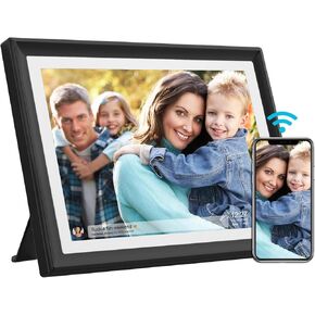 𝟔𝟒𝗚𝗕 FRAMEO Digital Photo Frame, 19-Inch Large WiFi Digital Picture Frame with 1280x960 IPS FHD Touch Screen (4:3) Display, Wall Mountable Auto-Rotate Easy Share Photos/Videos from Anywhere