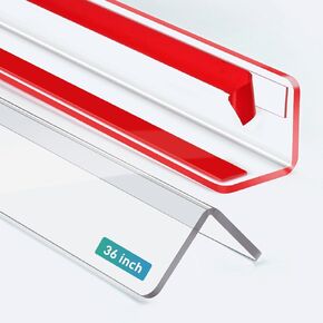 Wall Corner Protector, 4PCS *48 in,Thickened 3.5mm Clear Plastic Wall Corner Guard for Wall Edge Protect, Self-Adhesive, Prevent from Collision,Wallpaper Tear and Fingerprint Build Up