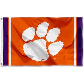 Clemson Tigers Jersey Stripes Flag