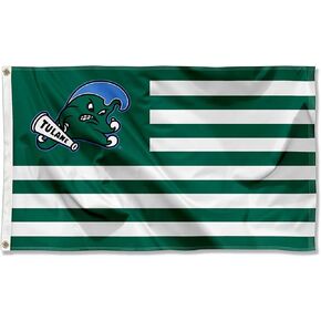 Tulane Green Wave American Stripes Nation Flag