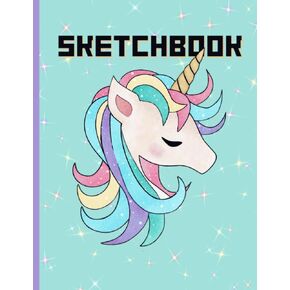 Unicorn Sketchbook for Girls - Doodle, Draw, Sketch in this 8.5"x11", 131 Page Art Pad - Perfect for Young Creative Minds: Great for Sketching, ... Young Creators - Large 8.5x11 Inch, 131 Pages