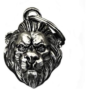 Bravo Bells Lion Head Bell - Biker Bell Accessory or Key Chain for Good Luck on the Road - Made in USA