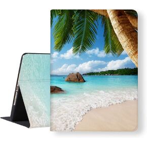 Case for iPad 9th 8th 7th Generation 2021 2020 2019 Case 10.2 inch Slim Lightweight ANSE Lazio Beach Island Soft TPU Folio Stand Cover Auto Wake/Sleep Smart Adjustable Angles Protective Case