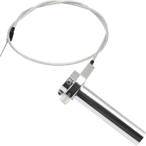Throttle Grip Motorcycle 7/8"/22mm CNC Aluminum Quick Twister with Throttle Cable for Scooter Motorbike Motorcycle Mped ATV UTV Go Kart Accessories Accessories (Black)