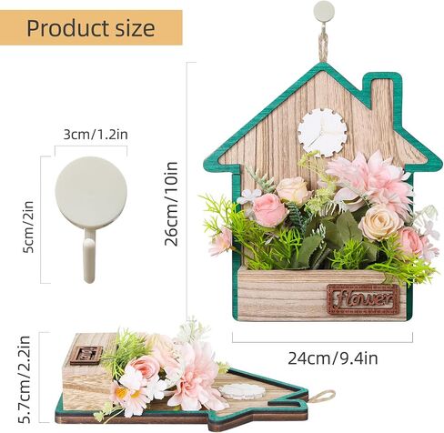 Front Door Decor Wreaths - Spring Front Door Wreaths - Handmade, Durable Door Wreaths - Perfect Wall Decor for Outdoor Interiors - Rustic Farmhouse Style Front Door Wreaths in Saudi Arabia