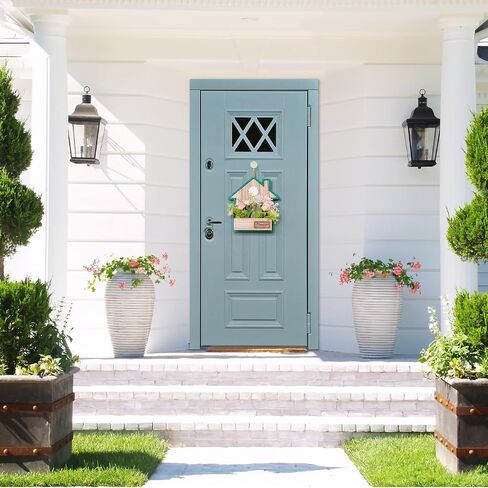 Front Door Decor Wreaths - Spring Front Door Wreaths - Handmade, Durable Door Wreaths - Perfect Wall Decor for Outdoor Interiors - Rustic Farmhouse Style Front Door Wreaths in Saudi Arabia