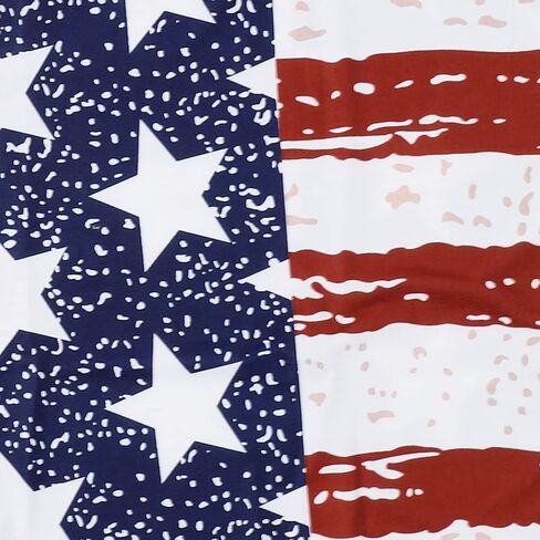 Women American Flag Tank Tops 4th of July USA Flag Loose Camisole Tunic Stars and Stripes T-Shirt in Saudi Arabia