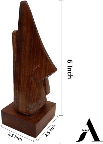 حامل النظارات الخشبي المصنوع يدويًا من AnNafi® | حامل عرض النظارات على شكل الأنف | حامل نظارات شمسية من المواصفات | حامل نظارات مصنوع يدويًا من الخشب | حامل عرض على شكل وجه in Kuwait