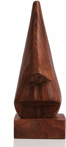 حامل النظارات الخشبي المصنوع يدويًا من AnNafi® | حامل عرض النظارات على شكل الأنف | حامل نظارات شمسية من المواصفات | حامل نظارات مصنوع يدويًا من الخشب | حامل عرض على شكل وجه in Kuwait