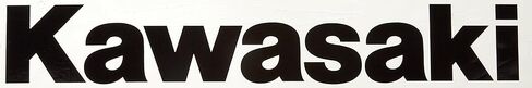 Factory Effex 12-94114 Black 1' (Kawasaki) Die-Cut Sticker in Kuwait