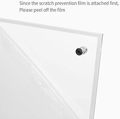 NC Clear Acrylic Picture Frame, Beveled Frameless Plexiglass, Photo with Standoff Photo Frame, Desktop Frameless Display Self Standing for Document Certificate Artwork (8x10) in Saudi Arabia
