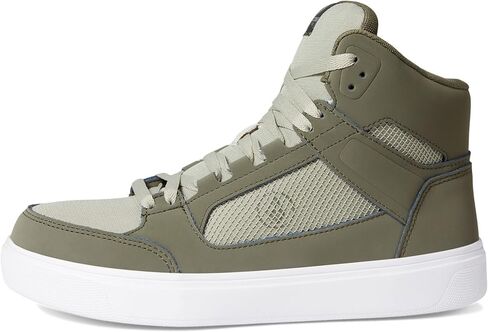 Volcom® Evolve EH High Top Comp Toe Men’s Shoes – Suede Upper – Mesh Lining – Slip-Resistant Outsole – Soft Insole Olive/Grey 10 M in Saudi Arabia