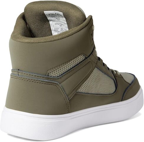 Volcom® Evolve EH High Top Comp Toe Men’s Shoes – Suede Upper – Mesh Lining – Slip-Resistant Outsole – Soft Insole Olive/Grey 10 M in Saudi Arabia