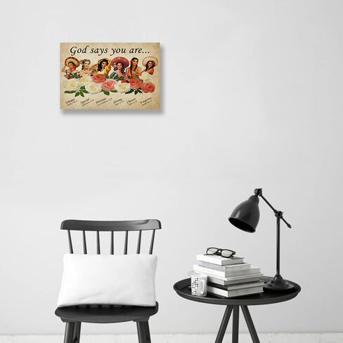 Psalm23 Wall Art Framed Quotes Poster Vintage The Lord Is My Shepherd Wall Art Bible Verse Poster Canvas Inspirational Scripture Posters Framed (16x24 inch) in Saudi Arabia
