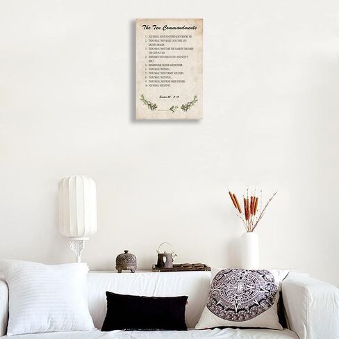 Psalm23 Wall Art Framed Quotes Poster Vintage The Lord Is My Shepherd Wall Art Bible Verse Poster Canvas Inspirational Scripture Posters Framed (16x24 inch) in Saudi Arabia