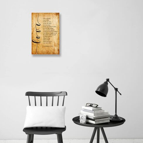Psalm23 Wall Art Framed Quotes Poster Vintage The Lord Is My Shepherd Wall Art Bible Verse Poster Canvas Inspirational Scripture Posters Framed (16x24 inch) in Saudi Arabia